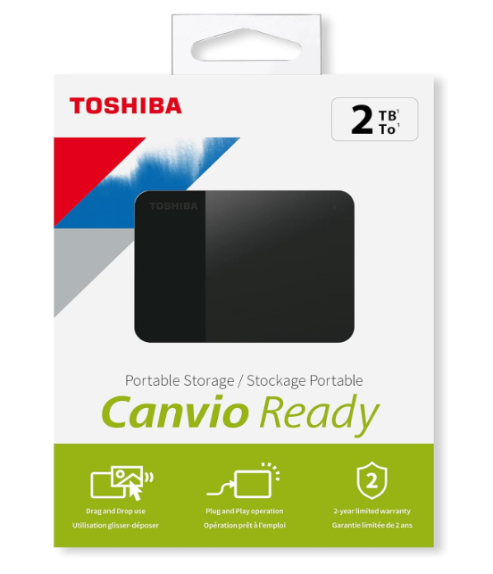 דיסק חיצוני TOSHIBA Canvio Ready 2TB 2.5 USB 3.2 דיסק חיצוני TOSHIBA Canvio Ready 2TB 2.5 USB 3.2 – תמונה 1