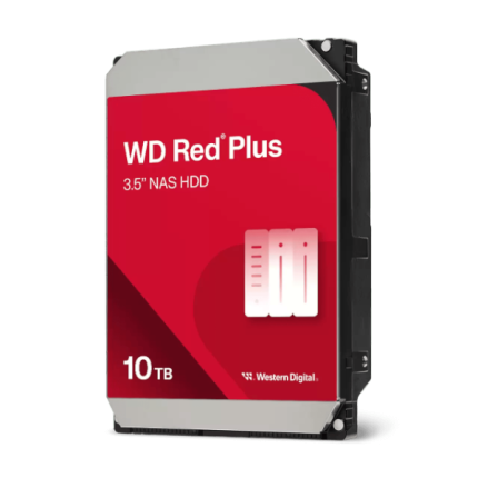 דיסק פנימי WD Red Plus NAS 10TB HDD 5400RPM 256MB Cache SATA III