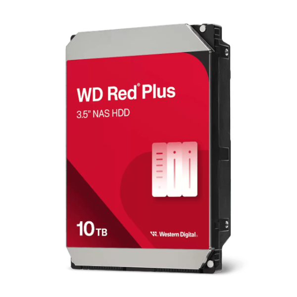 דיסק פנימי WD Red Plus NAS 10TB HDD 5400RPM 256MB Cache SATA III דיסק פנימי WD Red Plus NAS 10TB HDD 5400RPM 256MB Cache SATA III – תמונה 1