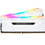 זיכרון לנייח CORSAIR VENGEANCE RGB PRO 16GB 2x8GB DDR4 DRAM WHITE
