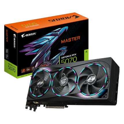 כ.מסך GIGABYTE AORUS GeForce RTX 5070 MASTER 12G