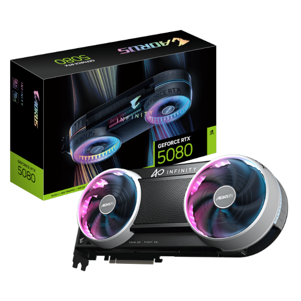 כרטיס מסך AORUS RTX 5080 INFINITY 16GB GDDR7 WINDFORCE HYPERBURST כרטיס מסך AORUS RTX 5080 INFINITY 16GB GDDR7 WINDFORCE HYPERBURST – תמונה 1