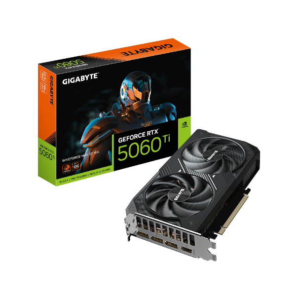 כרטיס מסך Gigabyte GeForce RTX 5060 Ti WINDFORCE MAX OC 16G כרטיס מסך Gigabyte GeForce RTX 5060 Ti WINDFORCE MAX OC 16G – תמונה 1