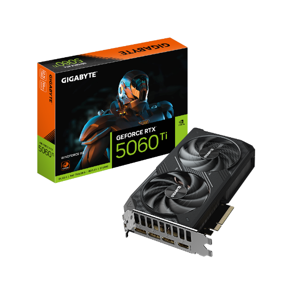 כרטיס מסך Gigabyte RTX 5060 Ti WindForce 2 8GB כרטיס מסך Gigabyte RTX 5060 Ti WindForce 2 8GB – תמונה 1