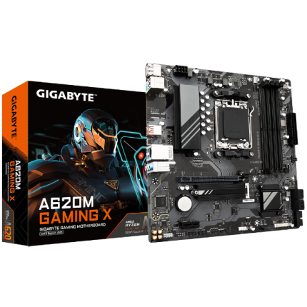 לוח אם Gigabyte A620M GAMING X 2.0 AMD AM5 Micro-ATX