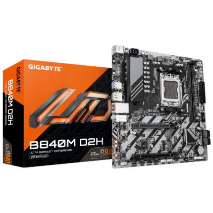 לוח אם Gigabyte B840M D2H 1.2 X3D DDR5 AM5 Micro-Atx