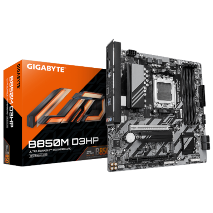 לוח אם Gigabyte B850M D3HP 1.2 mATX DDR5 AM5 1GbE Lan USB-C