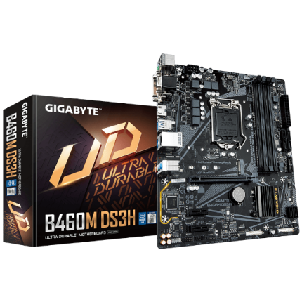 לוח אם מתוקן למעבדי אינטל דור 10 GIGABYTE B460M DS3H
