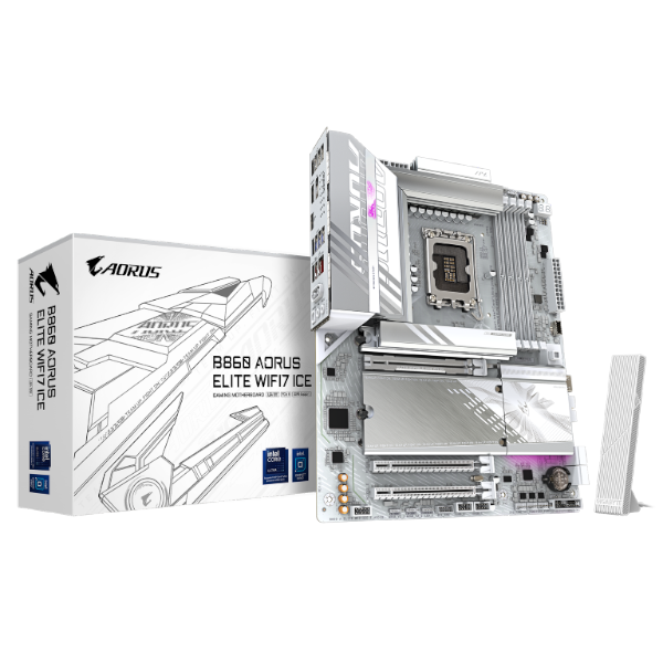 לוח למעבד דור 15 Gigabyte B860 A ELITE WIFI7 ICE ATX 2.5GB LAN לוח למעבד דור 15 Gigabyte B860 A ELITE WIFI7 ICE ATX 2.5GB LAN – תמונה 1