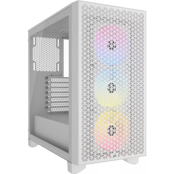 מארז Corsair 3000D RGB AIRFLOW Mid Tower CASE White מארז Corsair 3000D RGB AIRFLOW Mid Tower CASE White – תמונה 1