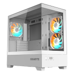 מארז לבן GIGABYTE C201 PANORAMIC ICE Micro-ATX 3XARGB Fans