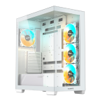 מארז לבן GIGABYTE C500 PANORAMIC STEALTH ICE Mid-Tower ATX
