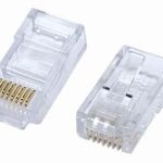 מחבר זכר 50 יח  male Connector RJ-45 Cat 5E