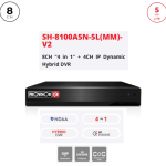 מכשיר הקלטה DVR SH-8100A5N-5L V2 8CH+4CH IP AUDIO IN/OUT 2TB