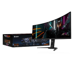 מסך AORUS CO49DQ Ultra-Wide DQHD OLED 0.03ms 144Hz KVM HDR