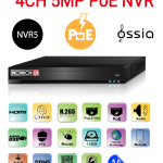 מערכת הקלטה לארבע מצלמות Provision 5mp NVR5-4100PXN-MM POE IP
