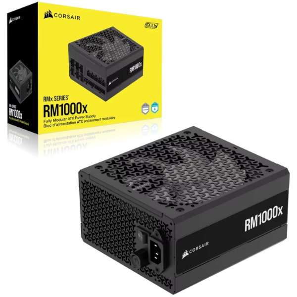 ספק Corsair RM1000X ATX3.1 Fully modular 80Plus Gold Black ספק Corsair RM1000X ATX3.1 Fully modular 80Plus Gold Black – תמונה 1