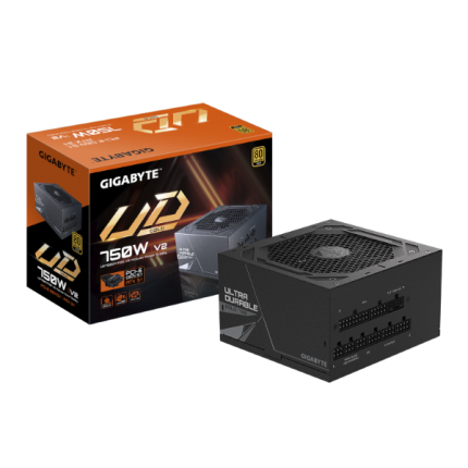 ספק Gigabyte UD750GM PG5 V2 750W 80 Plus Gold PCIE 5.1 ATX 3.1