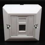 קופסא עם יציאה אחת ללא שקע RJ-45 Deep plastic box Cat6