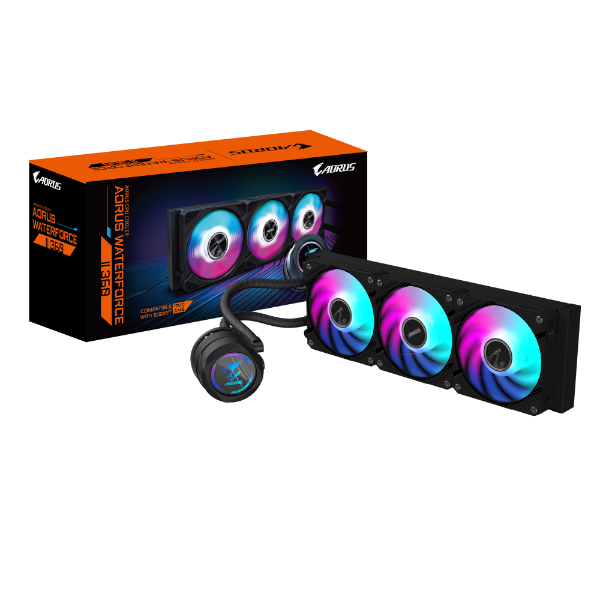 קירור נוזלי משולש Gigabyte AORUS WATERFORCE II 360 AIO ARGB REV2 קירור נוזלי משולש Gigabyte AORUS WATERFORCE II 360 AIO ARGB REV2 – תמונה 1